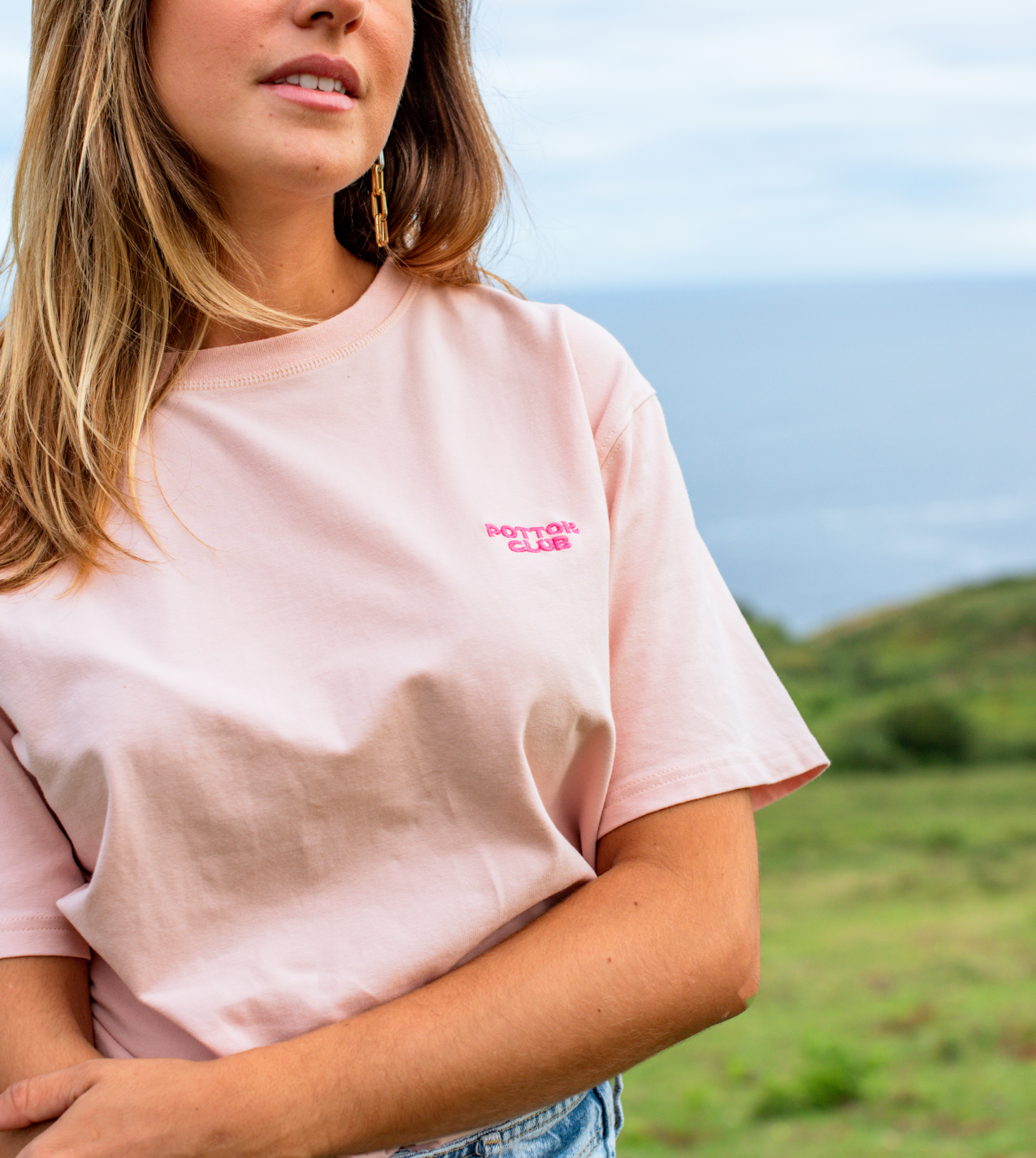 focus logo t-shirt pottok club rose