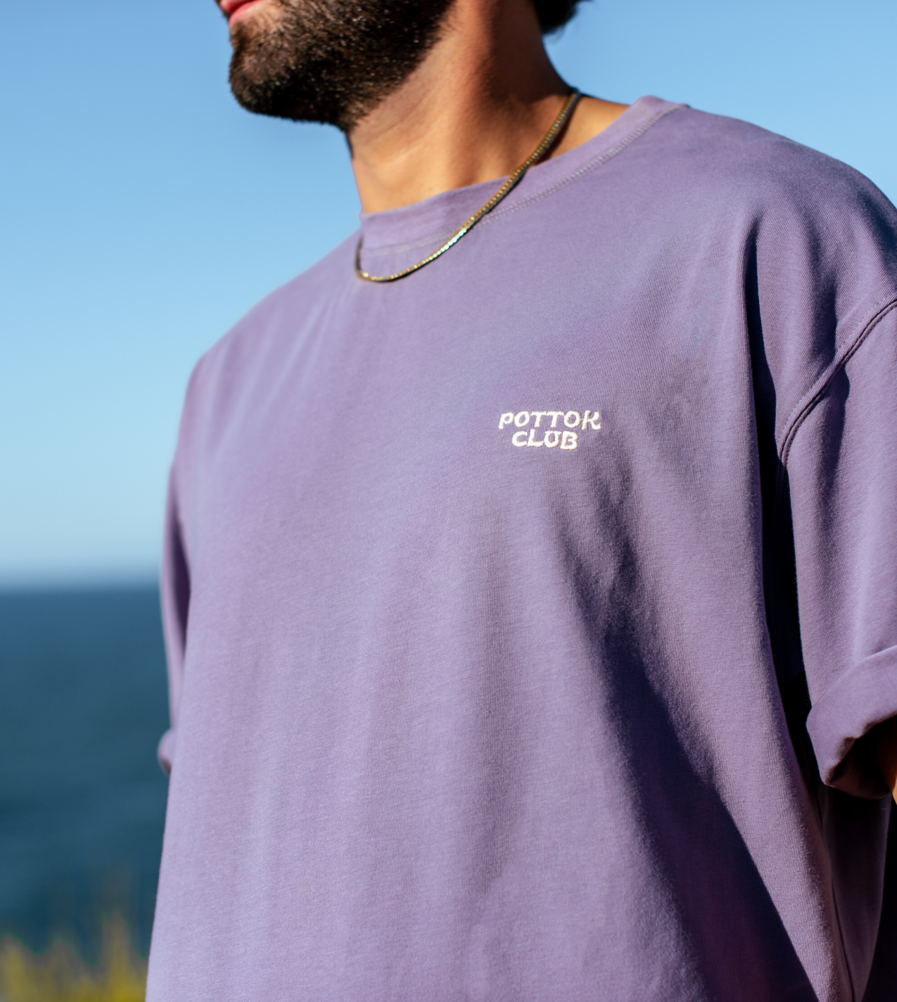 focus logo t-shirt oversize violet j'élève des licornes