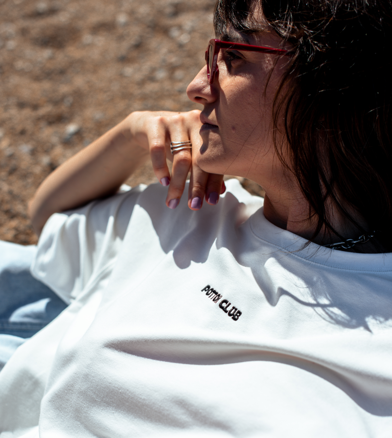 t-shirt oversize blanc zentroa à cenitz